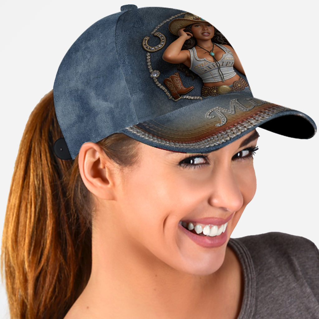 Custom Any Photo - Personalized Cowgirl Classic Cap