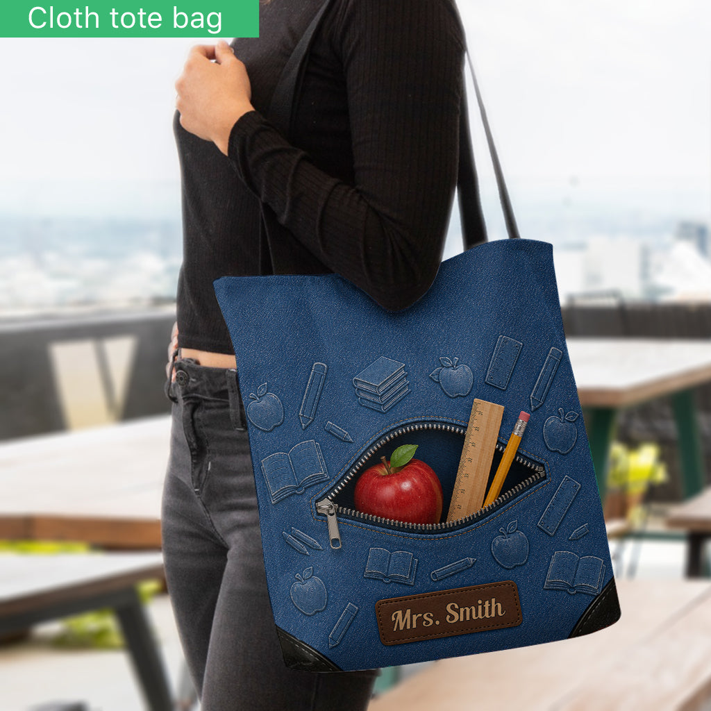 Love Being A Teacher - Personalized Teacher Tote Bag