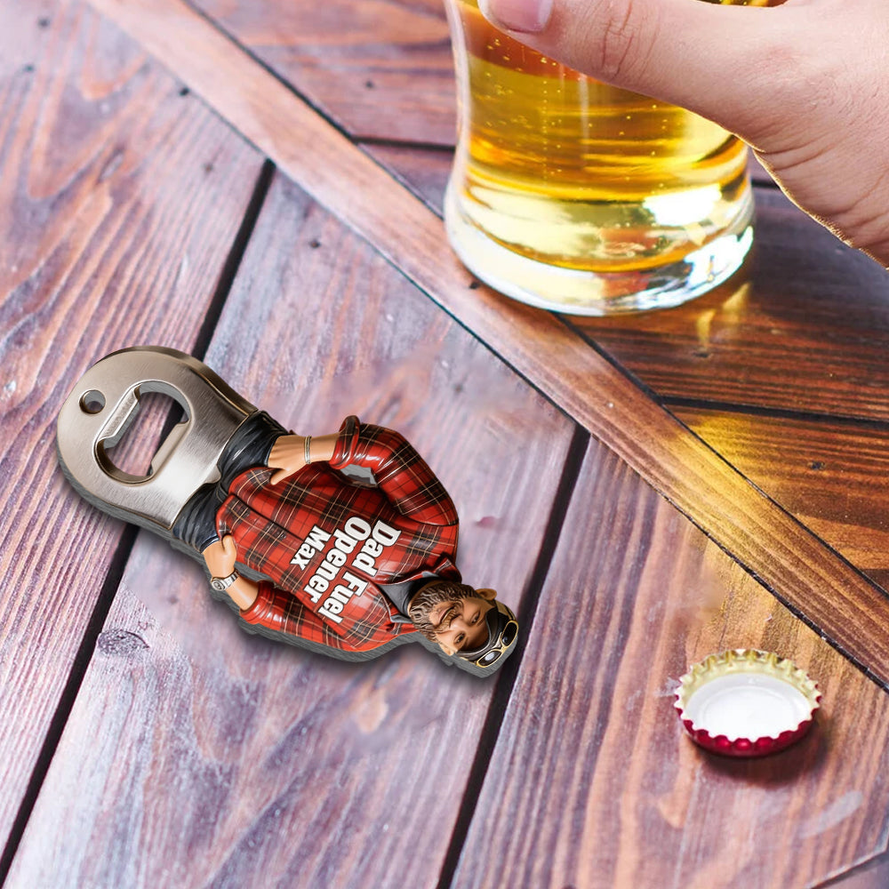 Dad Fuel - Personalized Father Bottle Opener