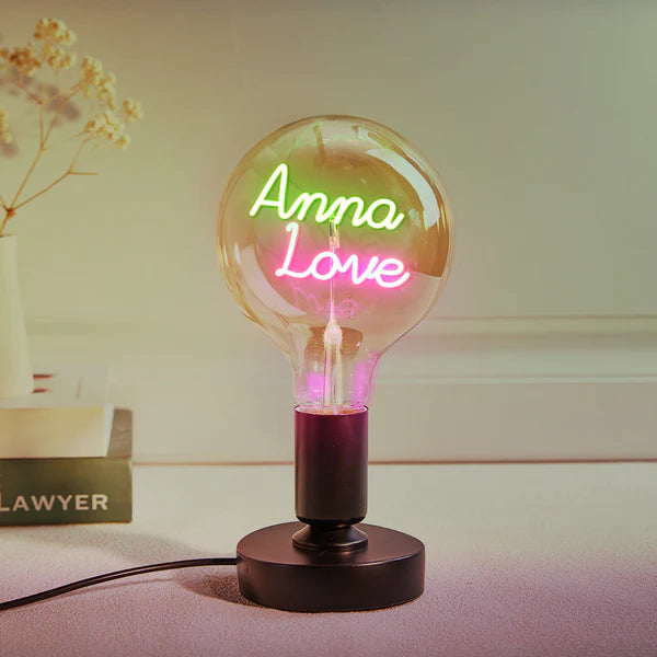 Any Name Light Bulbs - Personalized Any Name Light Bulbs Lamp