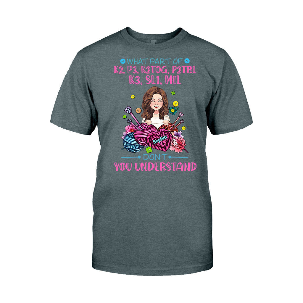 Don't You Understand - Personalized Knitting T-shirt And Hoodie