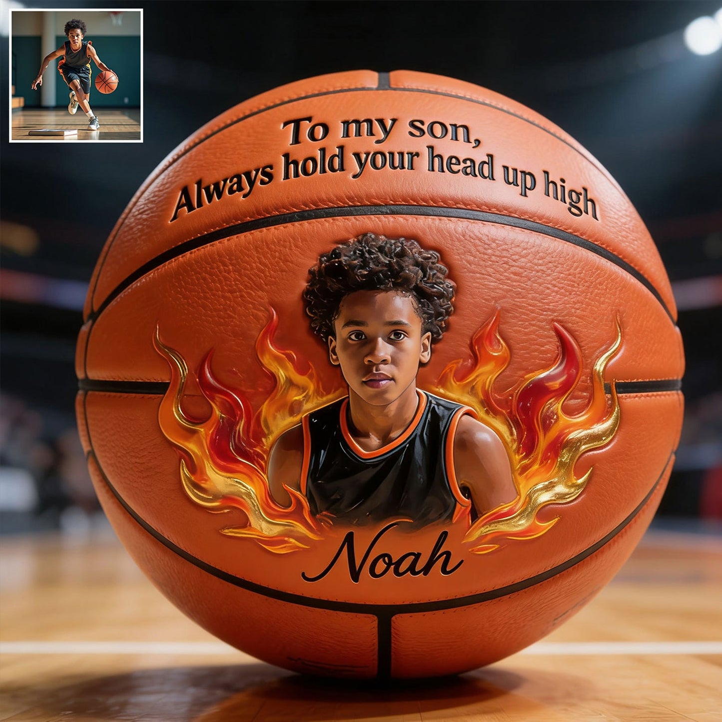 Believe In Yourself - Personalized Basketball Multi-Sport Ball
