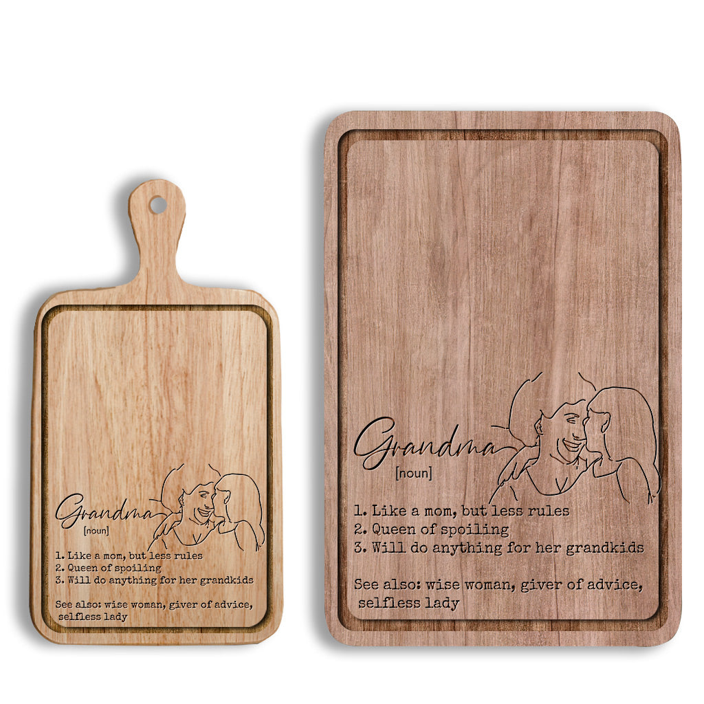 Grandma's Definition - Personalized Grandma Cutting Board