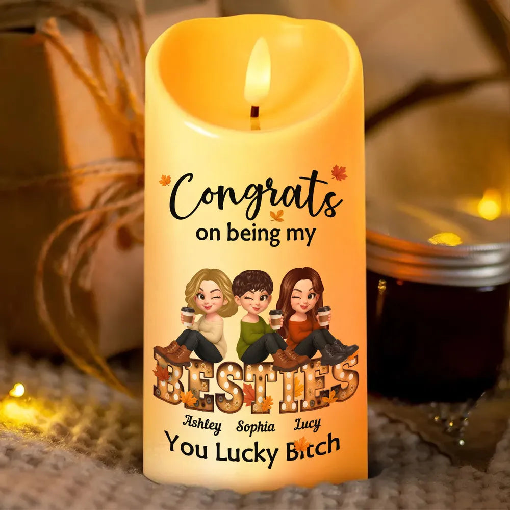 Cartoon Best Friends Acrylic Keychain, Cozy Fall Accent, Gift-Ready Keepsake for Friendship