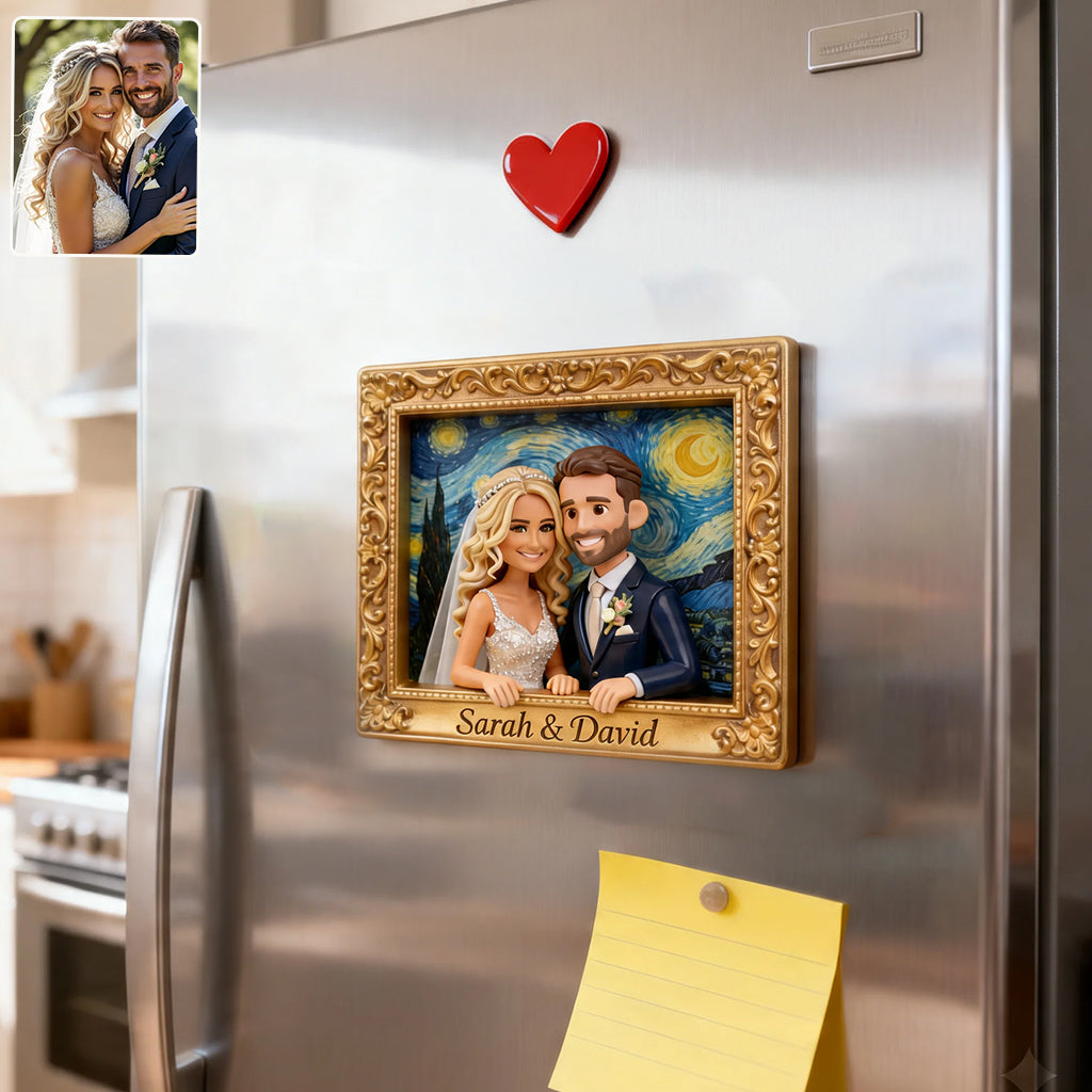 Custom Any Photo - Personalized Couple Magnet