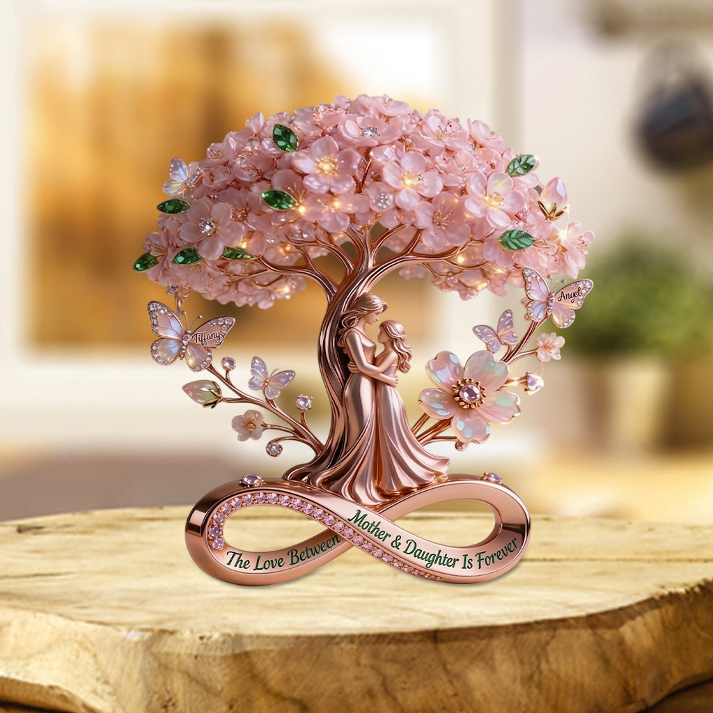 Love Between Mother & Daughter Is Forever - Personalized Mother Custom Shaped Acrylic Plaque