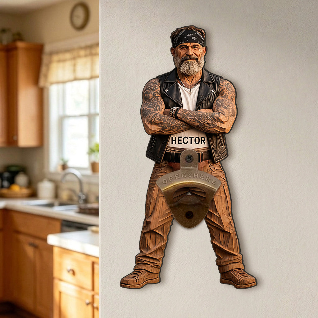 Any Photo Open Here - Personalized Beer Wall Bottle Opener
