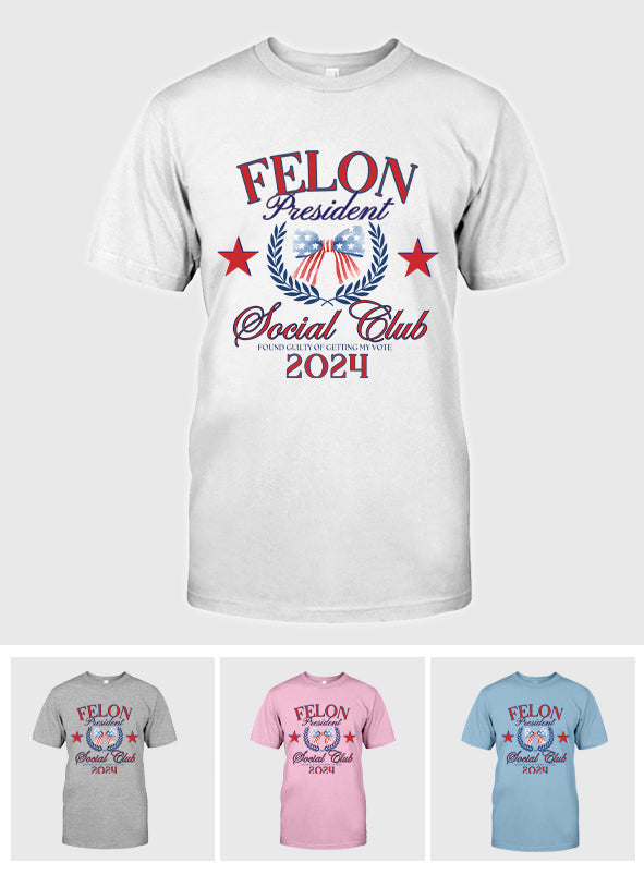 FeI0n President Social Club Tshirt, President Trump Coquette Shirt, President 2024 Shirt, Republican Shirt, America Shirt