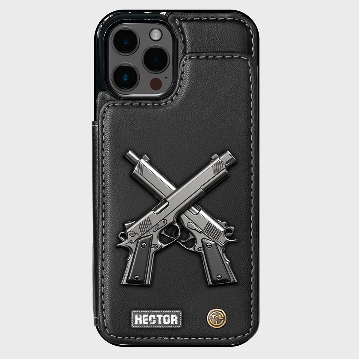 Crossed Pistols - Personalized Tactical equipment Wallet Phone Case