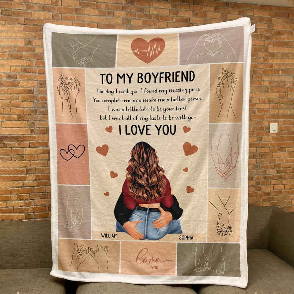 Forever Embrace - 'All Of My Lasts With You' Personalized Love Blanket - Ideal for Valentine's & Anniversaries