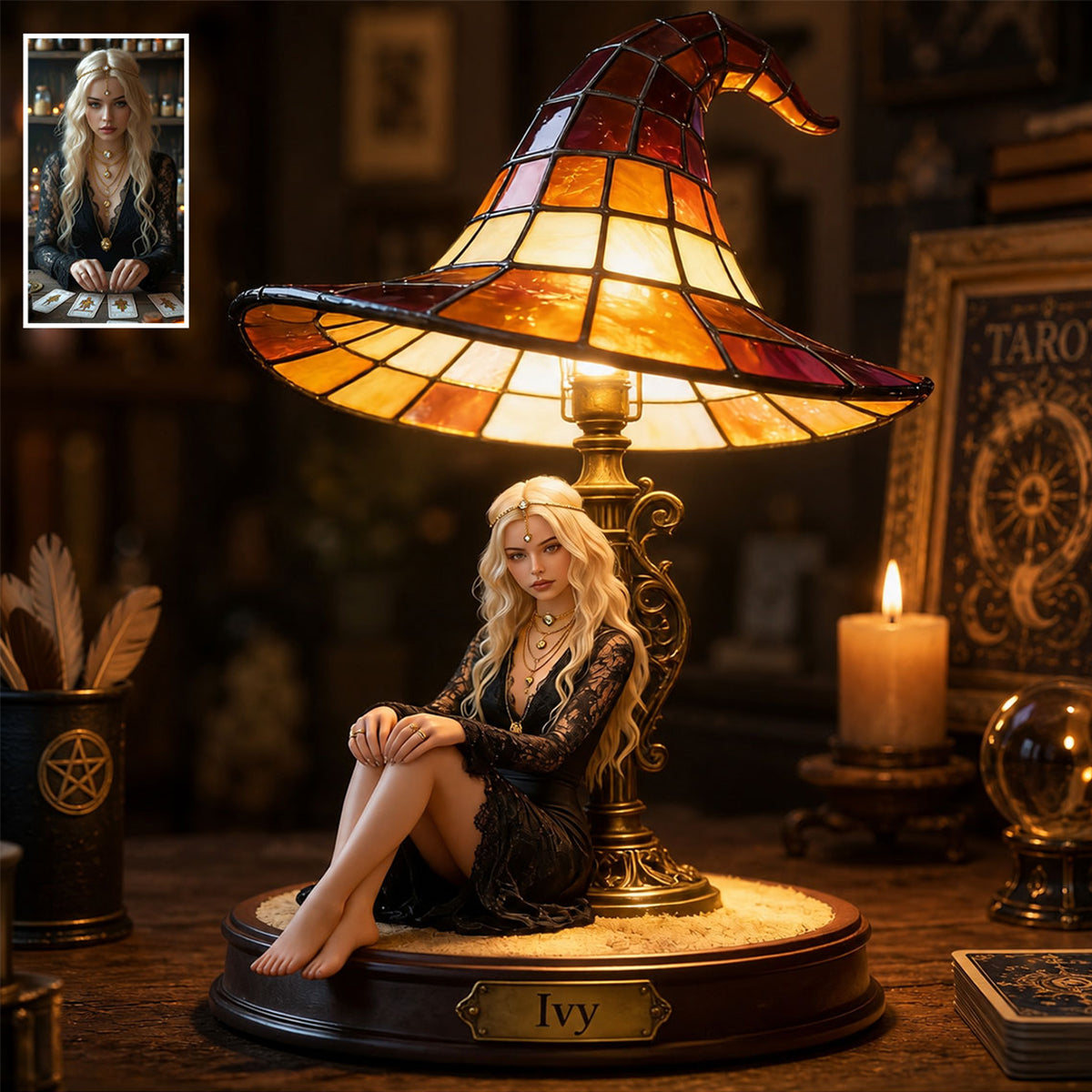 Be A Witch - Personalized Witch Acrylic LED Night Light