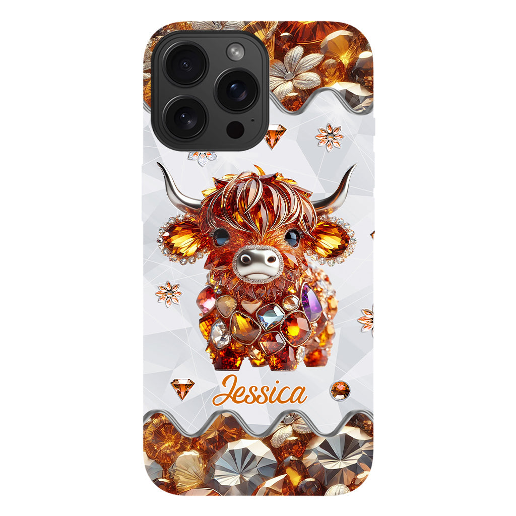 Just A Girl Who Loves Highland Cows - Personalized Full Print Phone Case