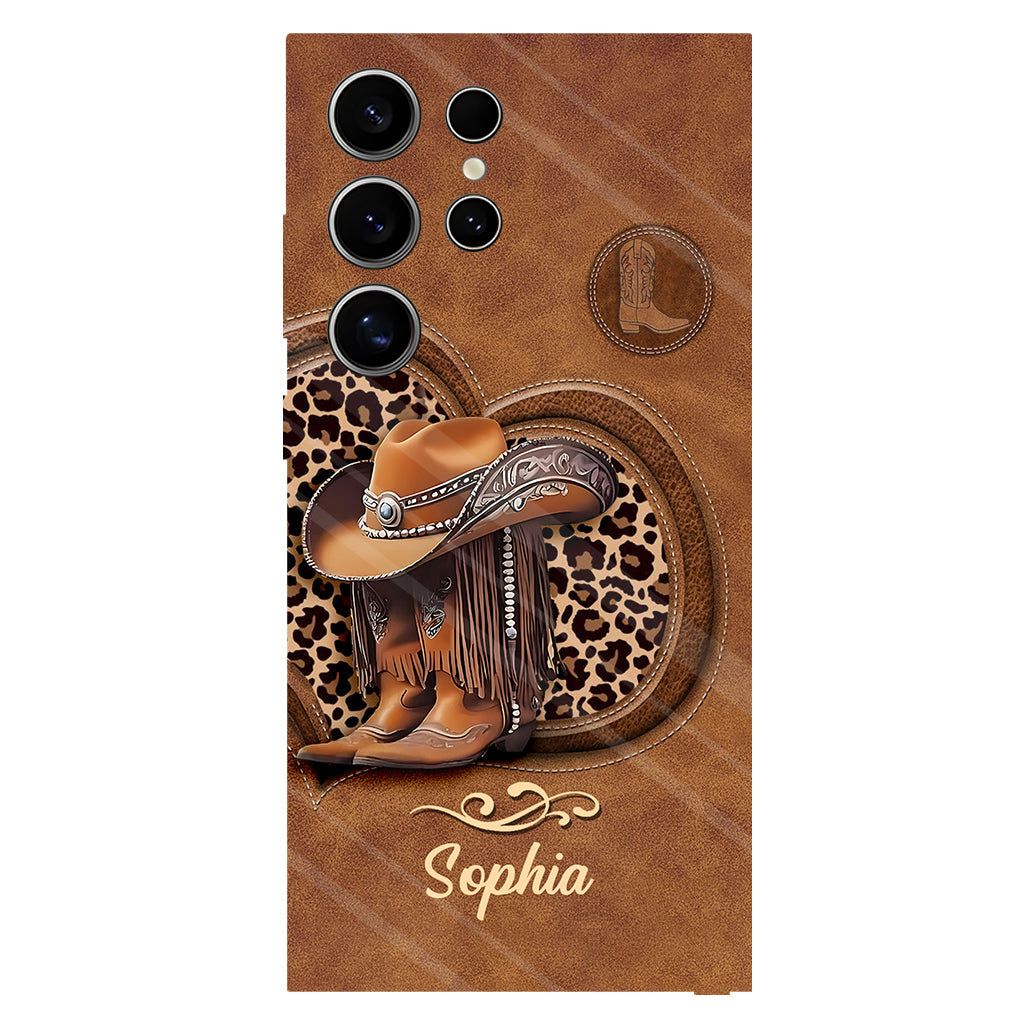 Cowgirl Boots - Personalized Cowgirl Full Print Phone Case