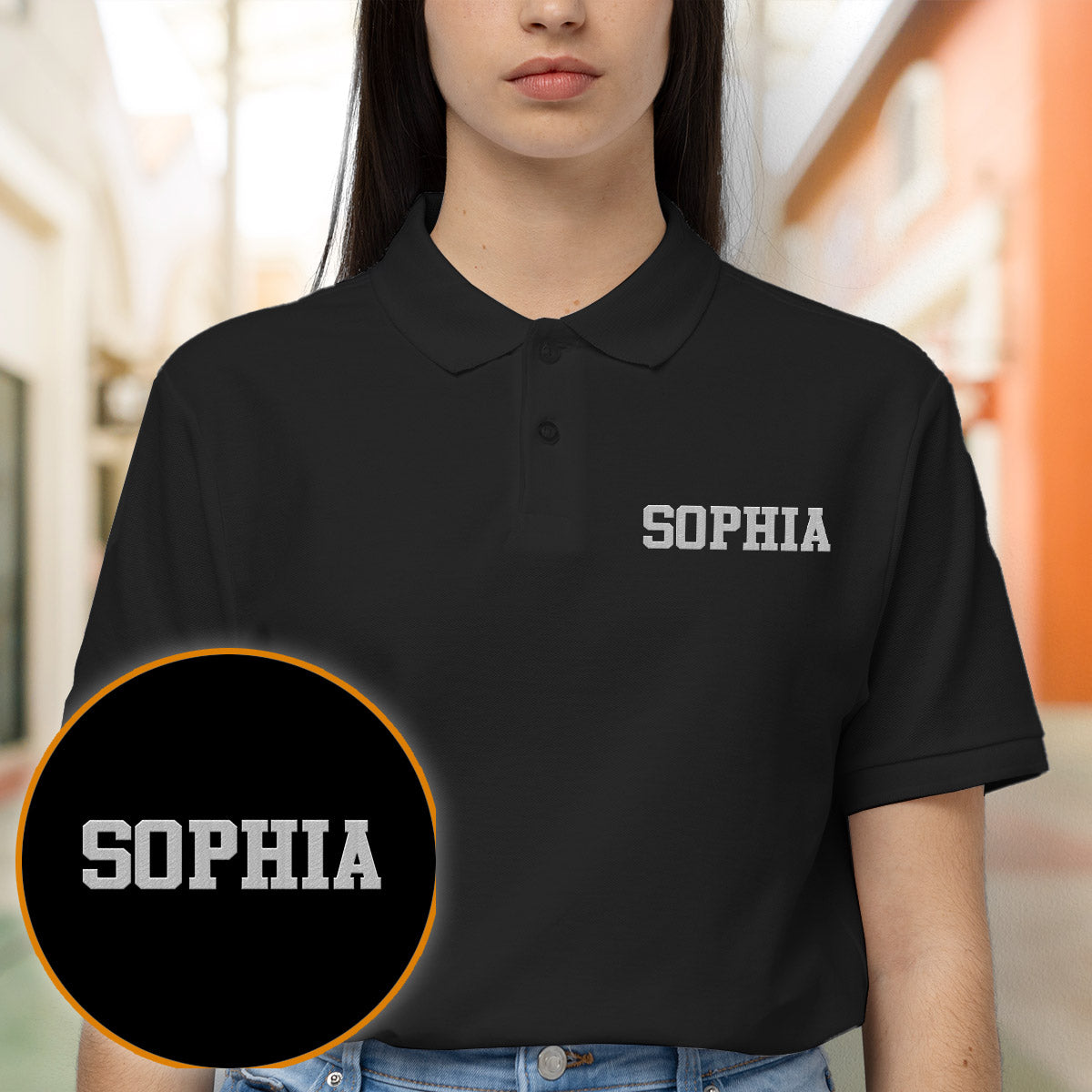 Custom Name - Personalized granddaughter Embroidered Polo Shirt