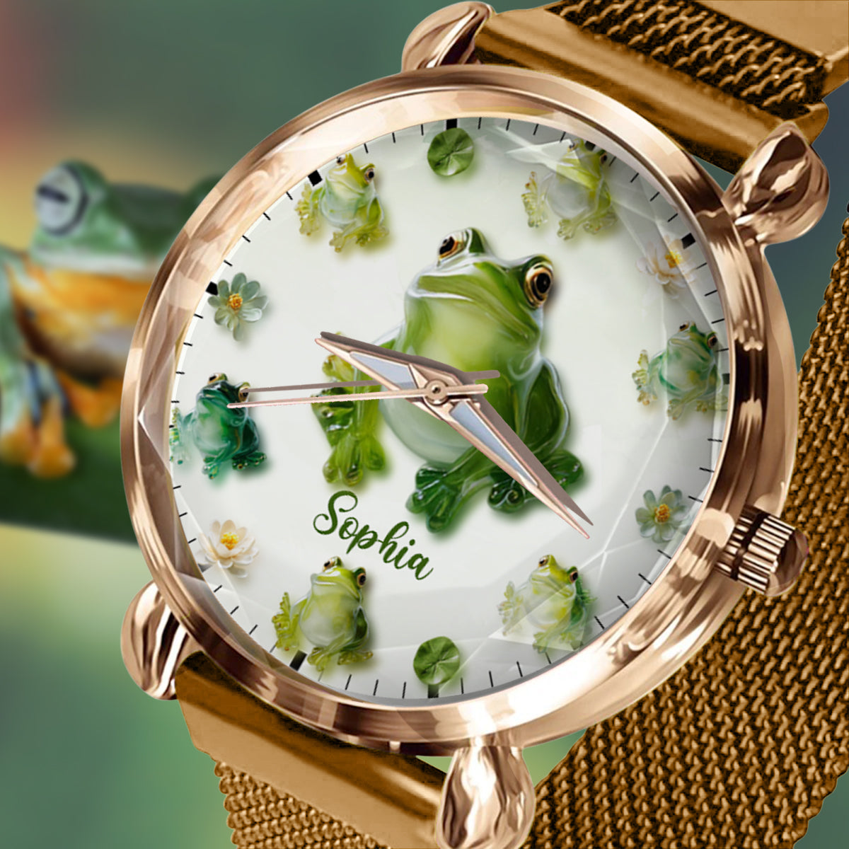 Just A Girl Who Loves Frogs - Personalized Frog Women Hand Watch