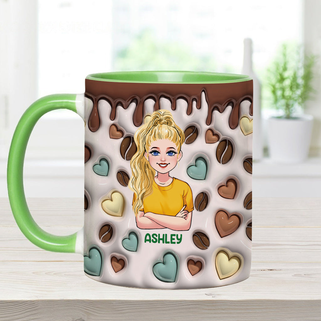 Caffeine Queen - Personalized Coffee Accent Mug