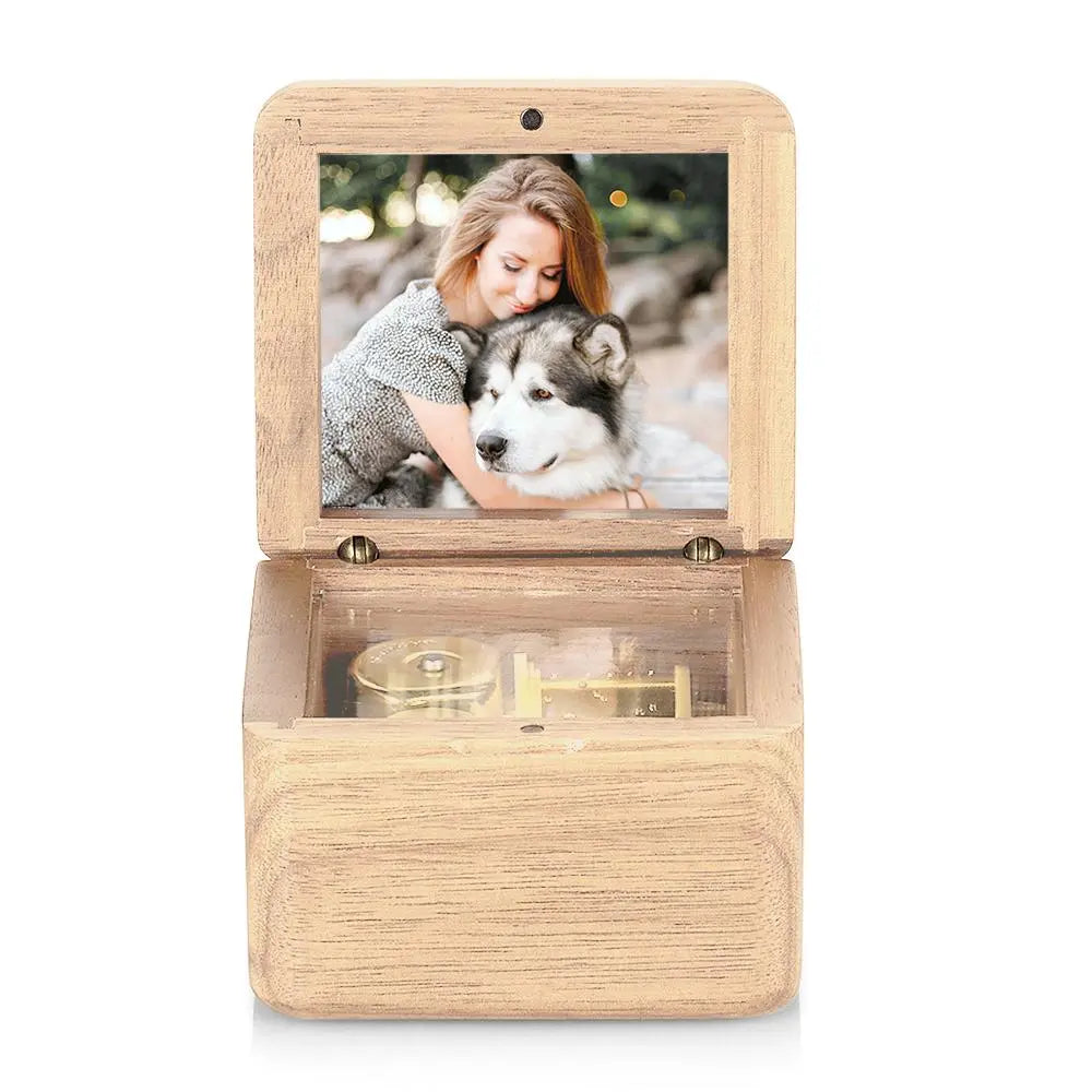 Custom Photo Wooden Music Box - gift for anyone - Personalized Music Box