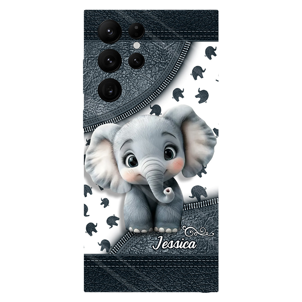Cute Baby Elephant - Personalized Elephant Full Print Phone Case