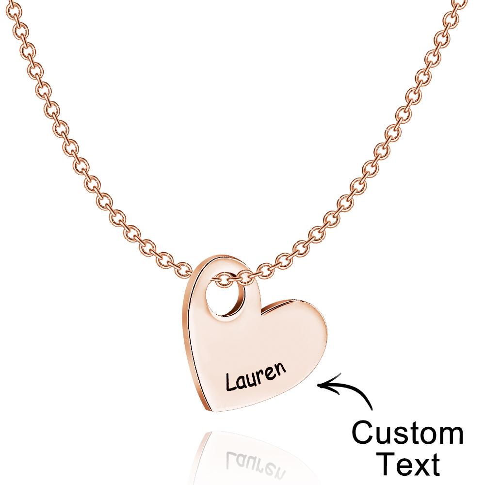Any Name - Personalized Name Heart Necklace