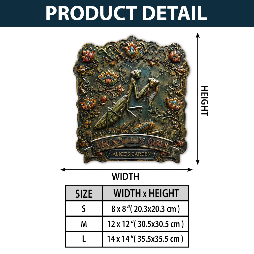 Funny Sign Garden Decoration - Personalized Gardening 3D Printed Cut Metal Sign