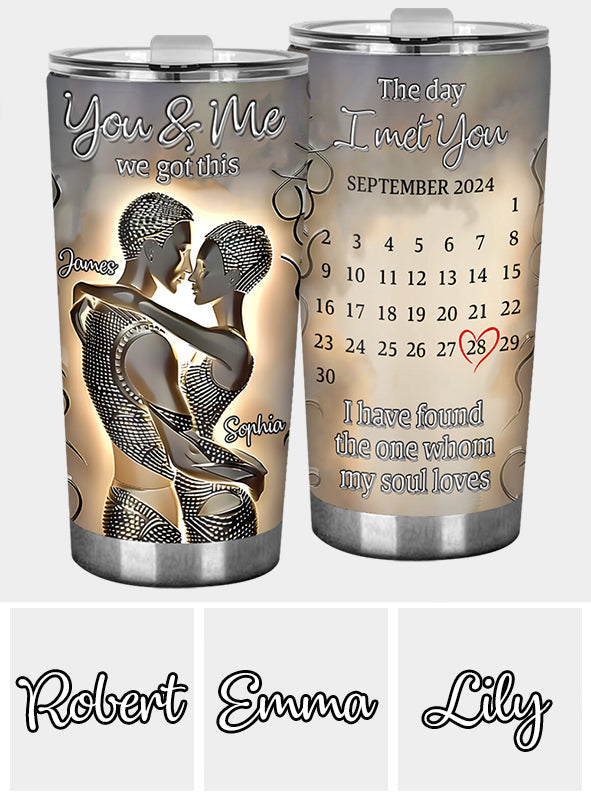 It's You & Me - Personalized African American Tumbler