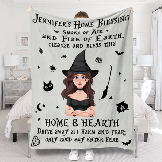 Home Blessing - Personalized Witch Blanket