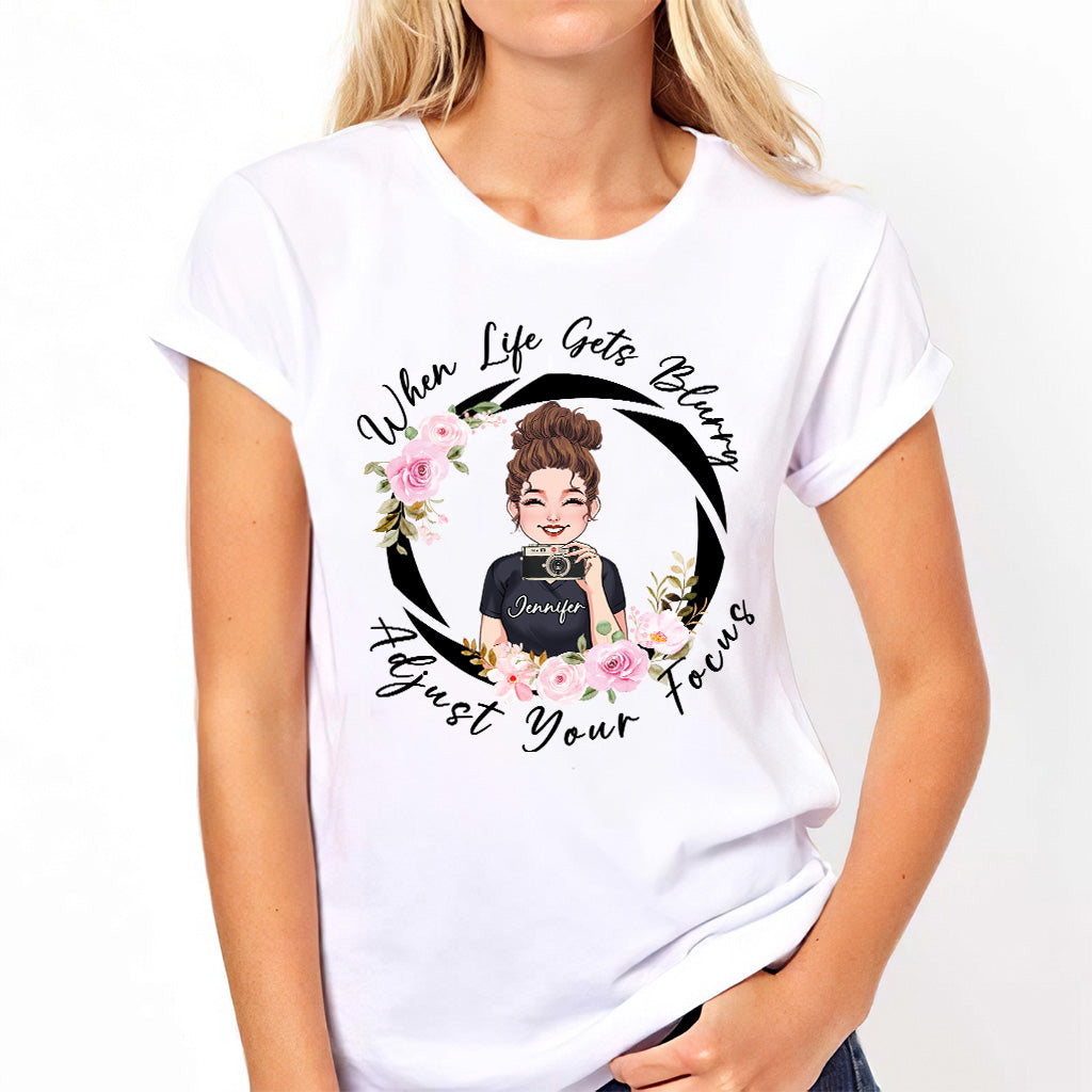 Adjust Your Focus - Personalized Photography T-shirt and Hoodie