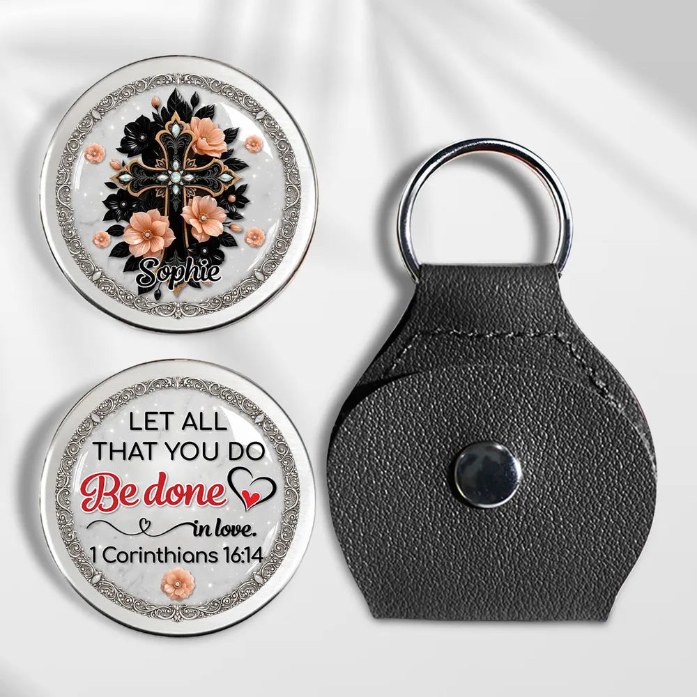 Pocket Hug Keepsake with Let All That You Do Be Done in Love Quote - Thoughtful Personalized Gift for Someone Special