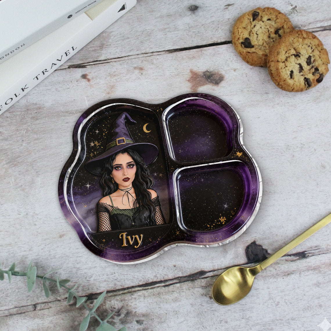Enchanted - Personalized Witch Catch-All Tray
