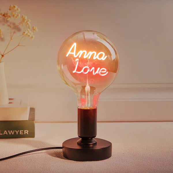 Any Name Light Bulbs - Personalized Any Name Light Bulbs Lamp