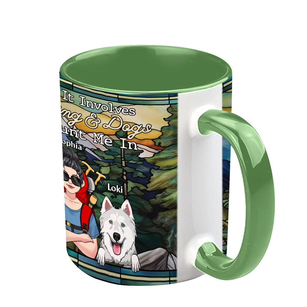 And She Lived Happily Ever After - Personalized Hiking Accent Mug