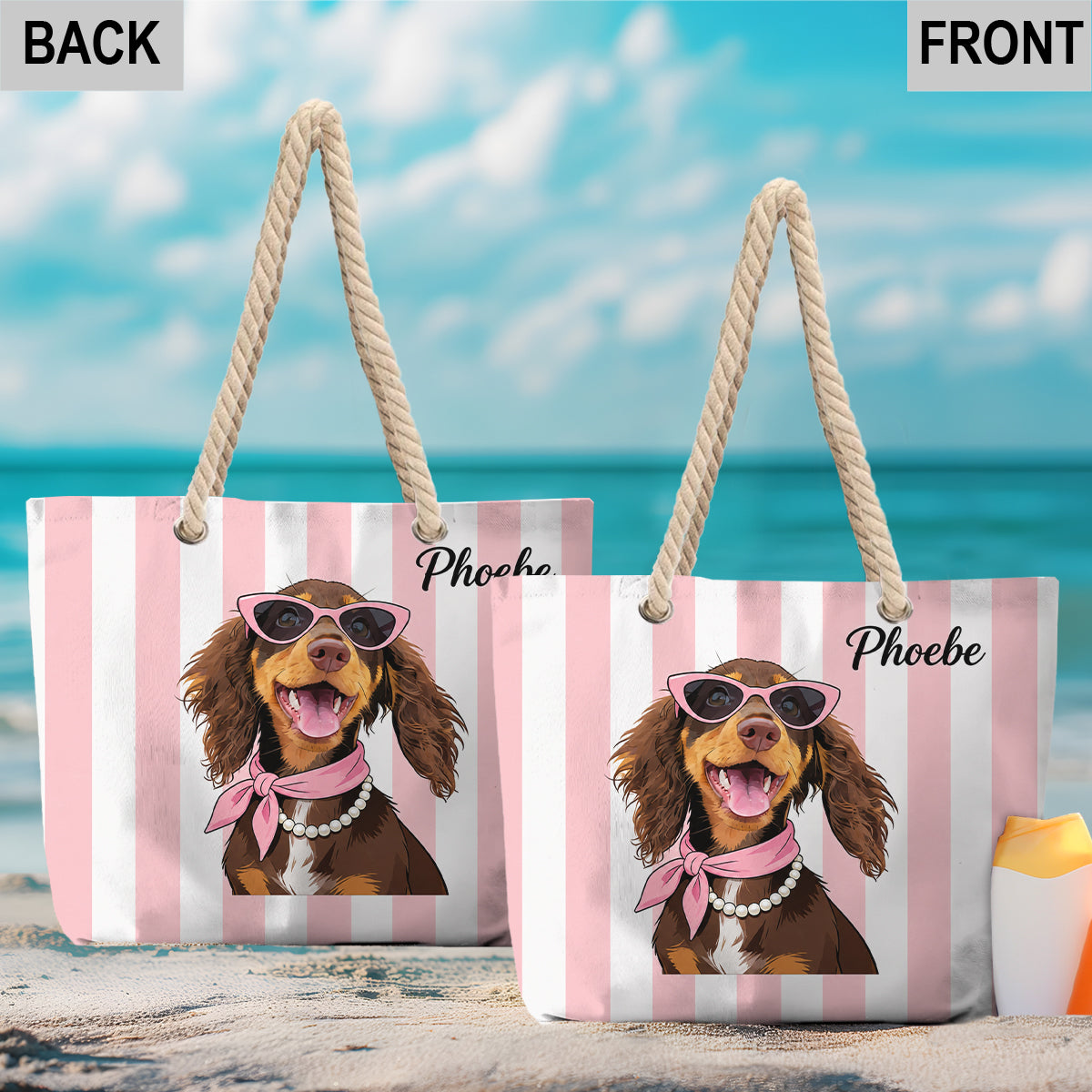 Beachside Barkers - Personalized Dog Beach Bag