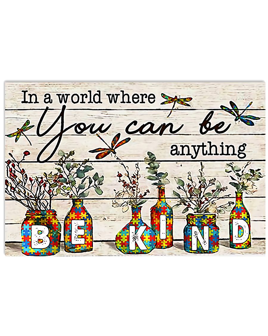 In A World Where You Can Be Anything - Autism Awareness Poster 0921