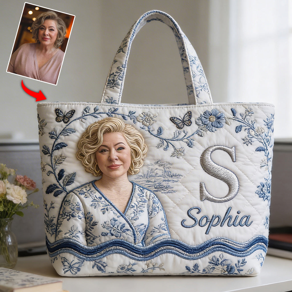 Custom Any Photo - Personalized Self Love Quilted Tote Bag