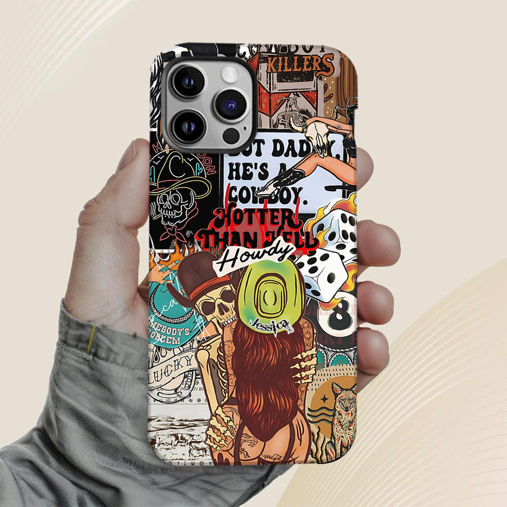 Howdy Cowgirl - Personalized Cowgirl Full Print Phone Case