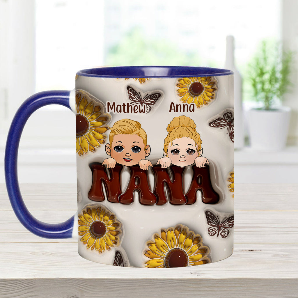Best Grandma/Nana/Mimi Ever - Gift for grandma - Personalized Accent Mug