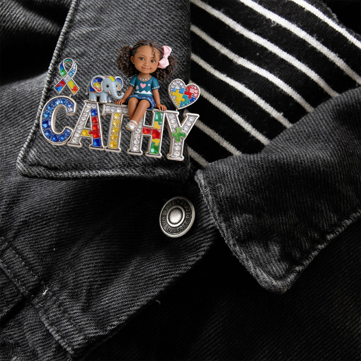 Autism Awareness - Personalized Autism Awareness Pin