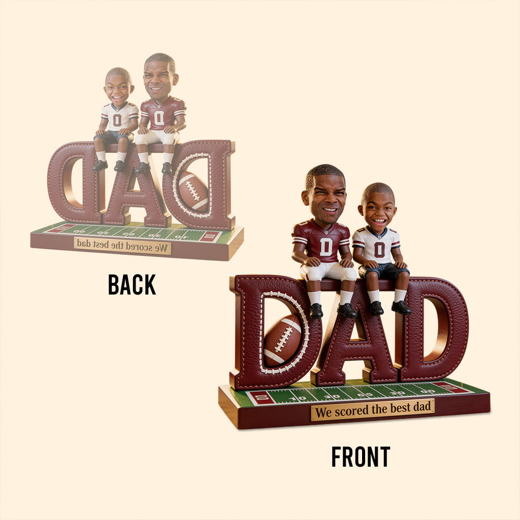 Football Dad, Father Gift Idea - Personalized Football Custom Shaped Acrylic Plaque