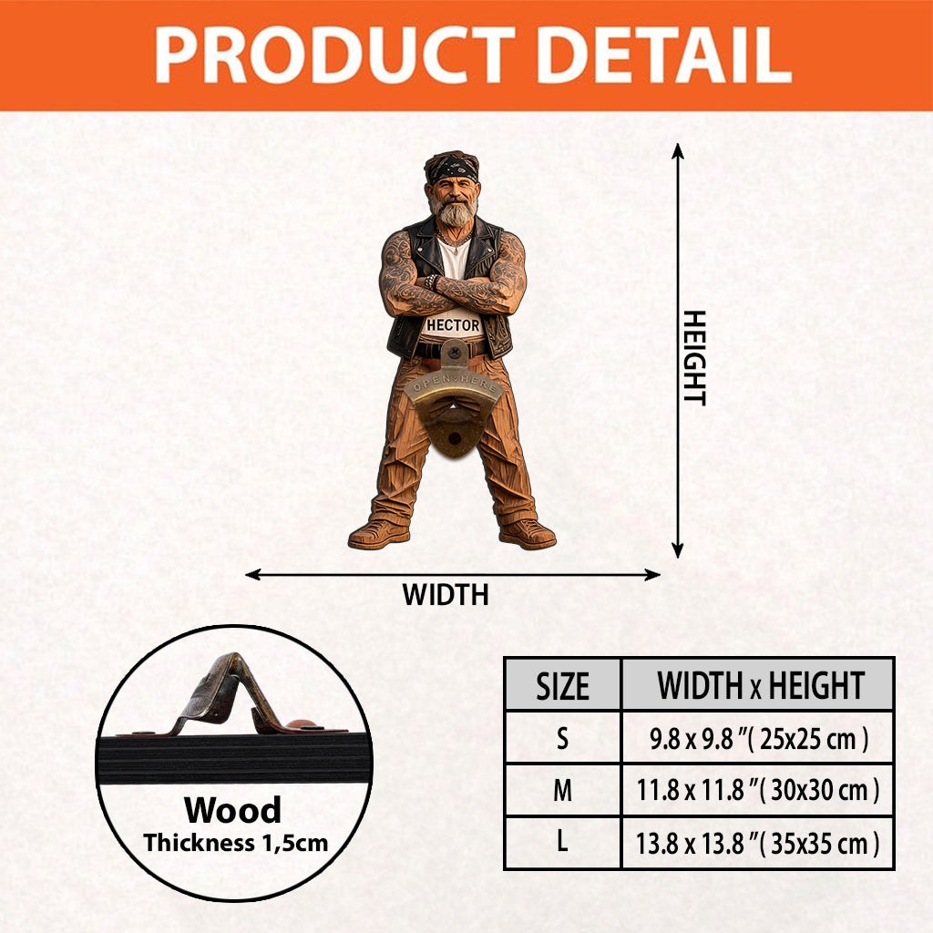 Any Photo Open Here - Personalized Beer Wall Bottle Opener