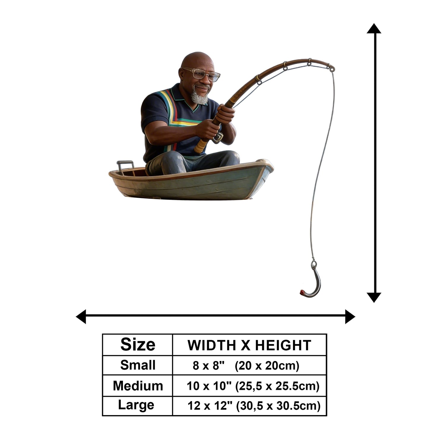 Custom Any Photo - Personalized Fishing Wooden Wall Mount Sign