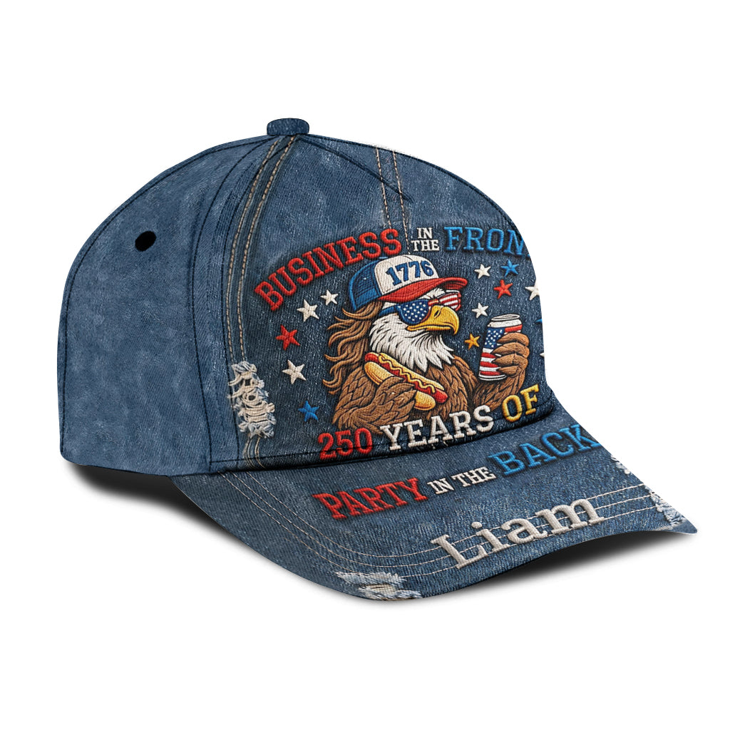 Business in the Front Party - Personalized Patriot Classic Cap