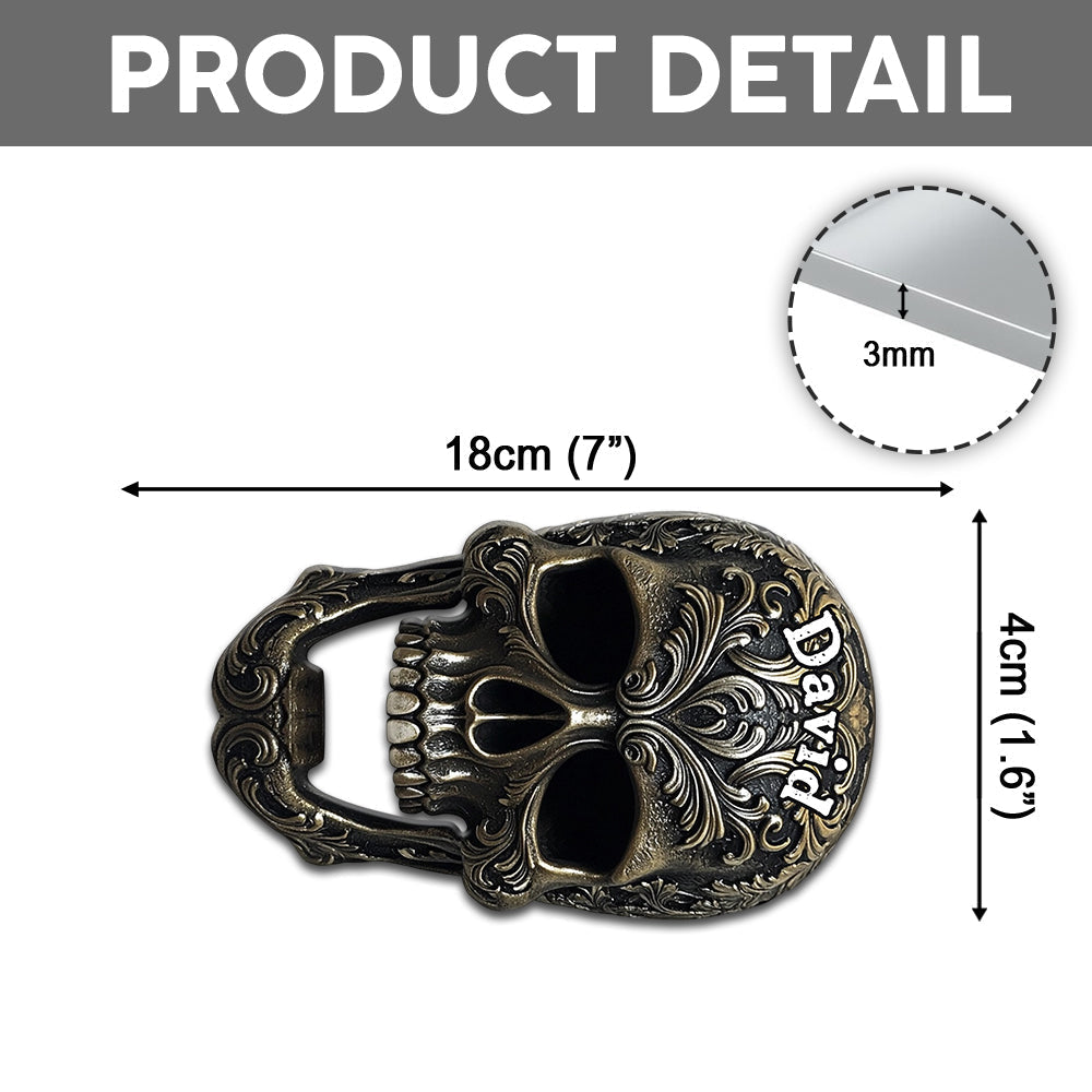 Cool Skull Bottle Opener - Personalized Beer Bottle Opener