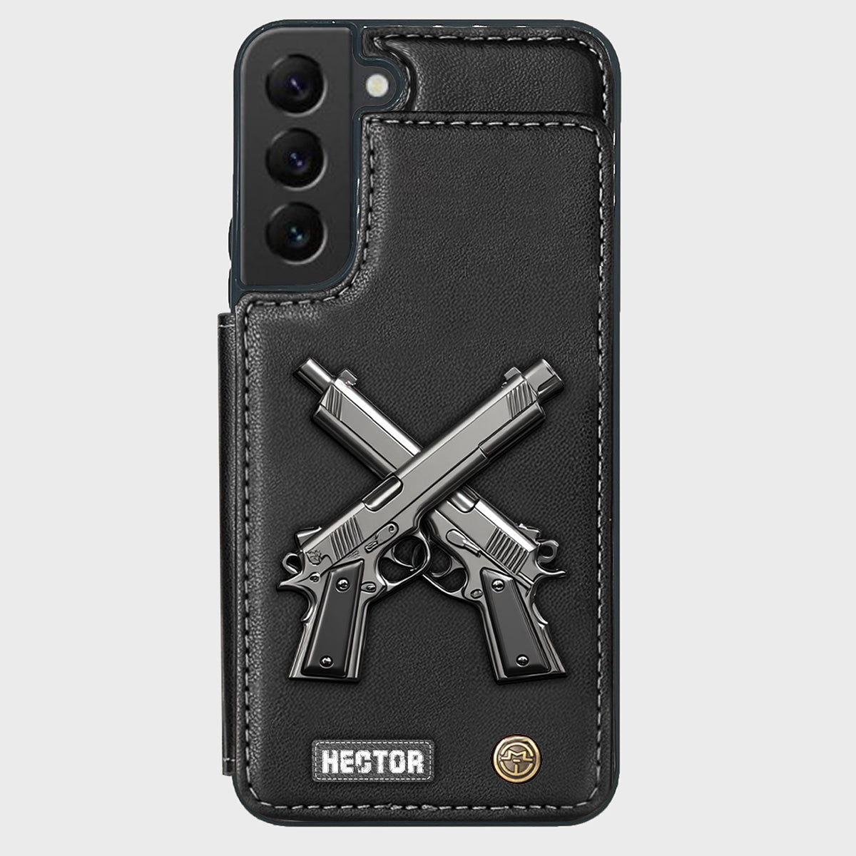 Crossed Pistols - Personalized Tactical equipment Wallet Phone Case