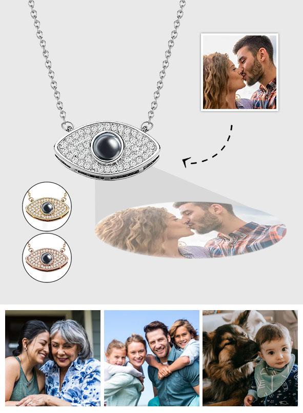 Evil Eye Projection Charm - gift for who lost a loved one - Personalized Evil Eye Projection Charm