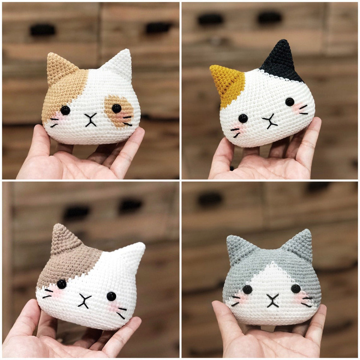 Crochet Cat Amigurumi - Gift for cat lovers - Personalized Hand Knitted Doll
