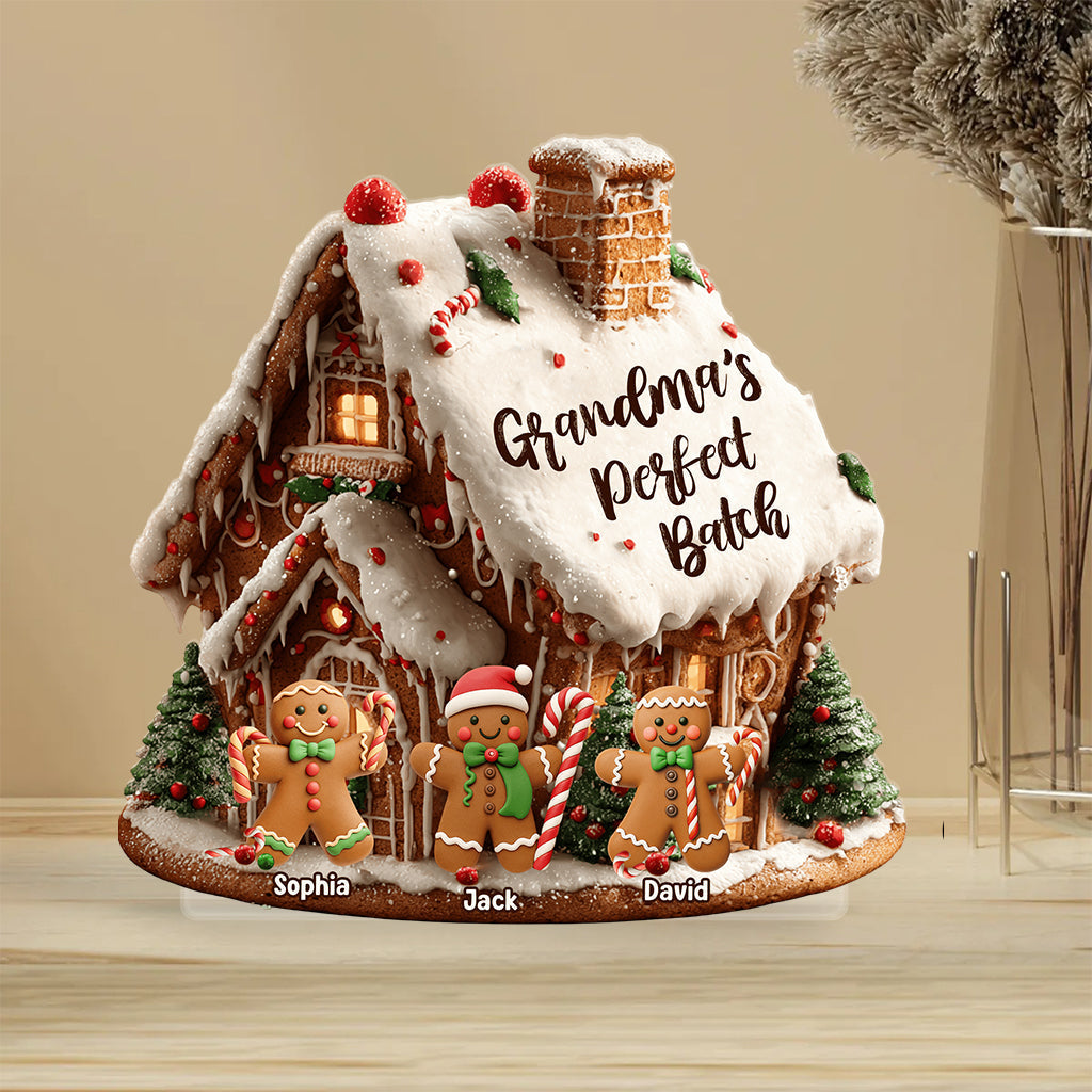 Grandma's Perfect Batch - Personalized Grandma Custom Shaped Acrylic Plaque