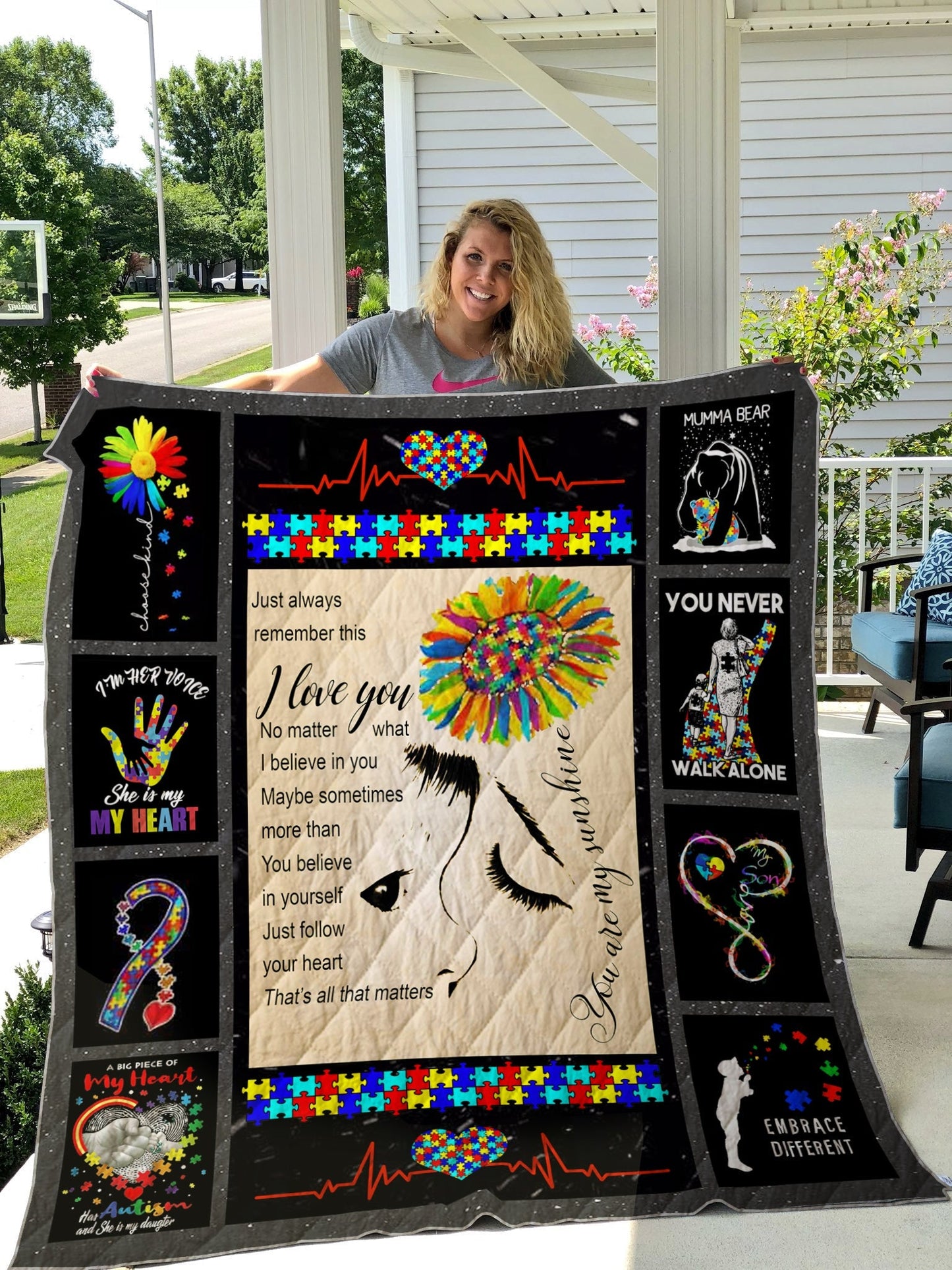 Autism Style 2 - Autism Awareness Quilt 0921