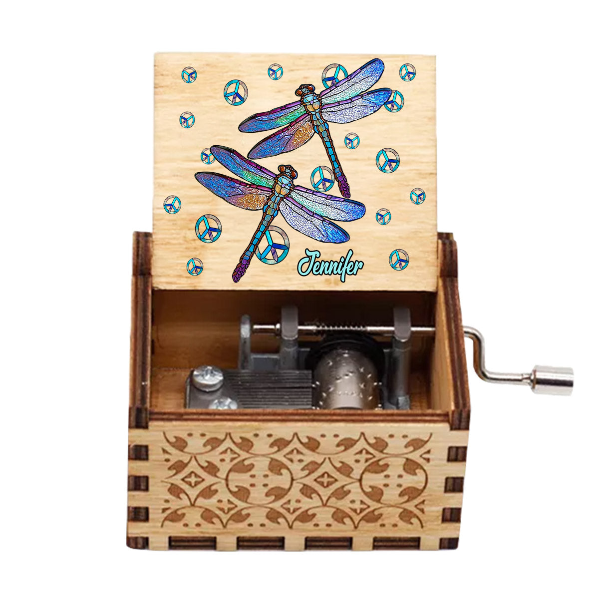 Hippie Soul - Personalized Hippie Hand Crank Music Box