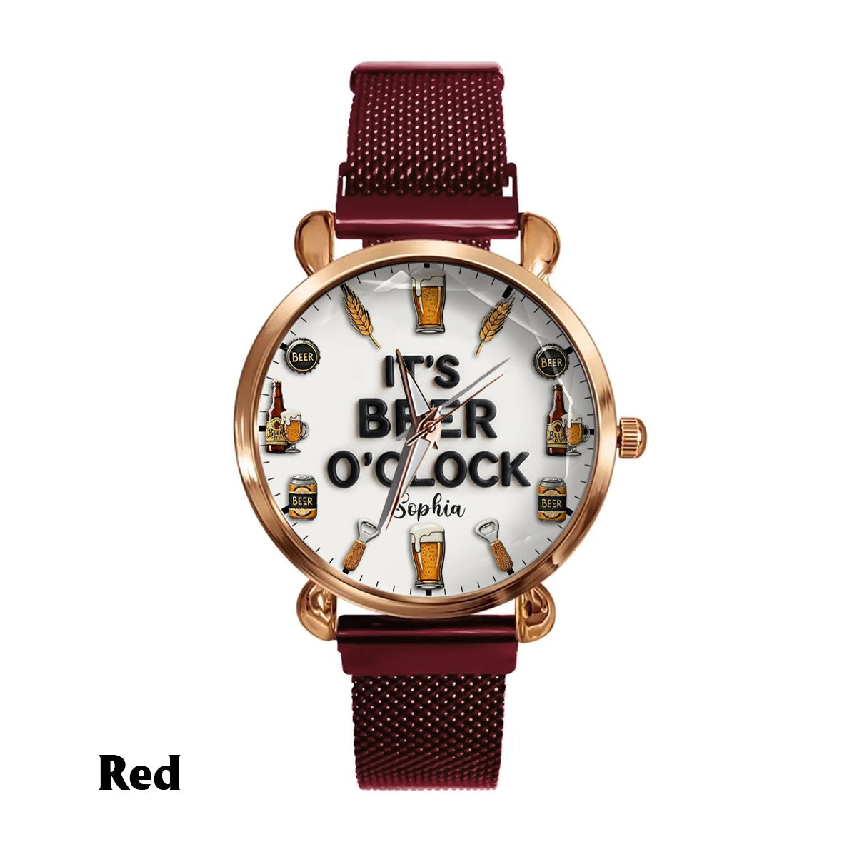 It's Beer Time - Personalized Beer Hand Watch