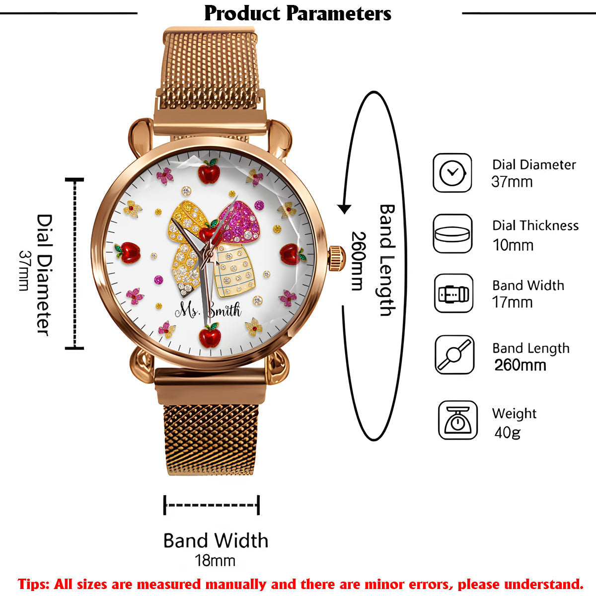 Love Being A Teacher - Personalized Teacher Women Hand Watch